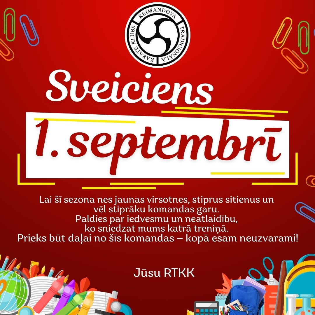 Sveiciens 1. septembrī!